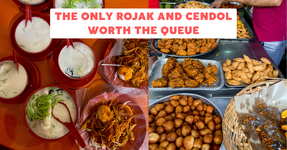 Queuing up for SS15's Famous Rojak and Cendol, it was 100&% worth it!
