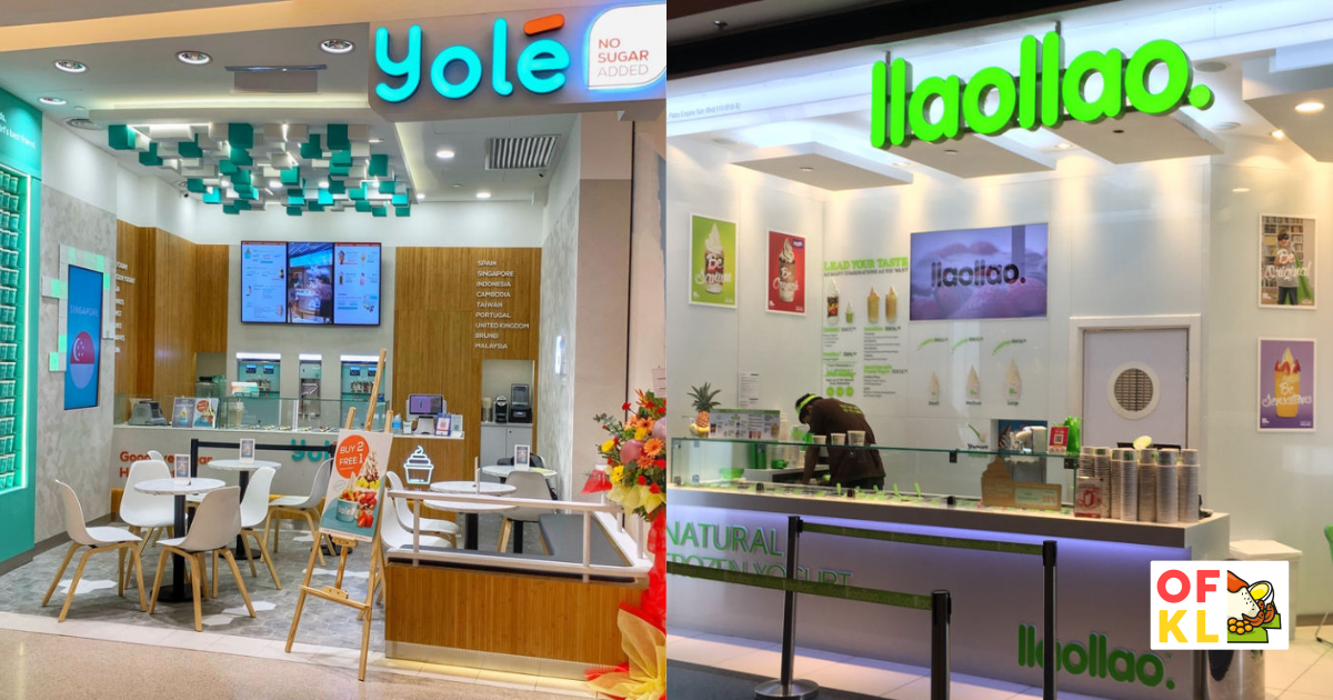 Comparing llaollao and Yolé, which is better? | OnlyFoodKL